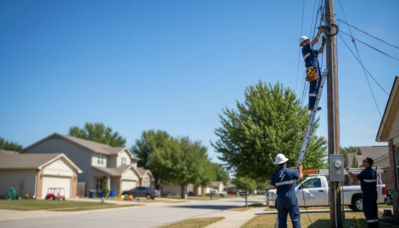 Residential electrician providing installation services in Strawberry, AR